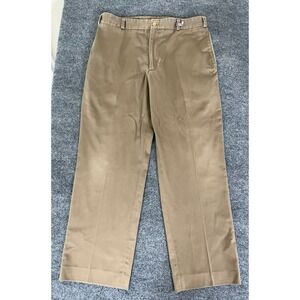 Bills Khakis Pants Mens Khaki Brown Chino Staright‎ Leg Cotton Size 37(Fits 34)